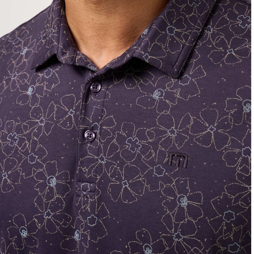 Travis Mathew Just My Type Purple Polo Nwt